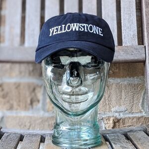 Yellowstone Navy Blue Embroidered Brushed Cotton Dad Hat Cap Unisex